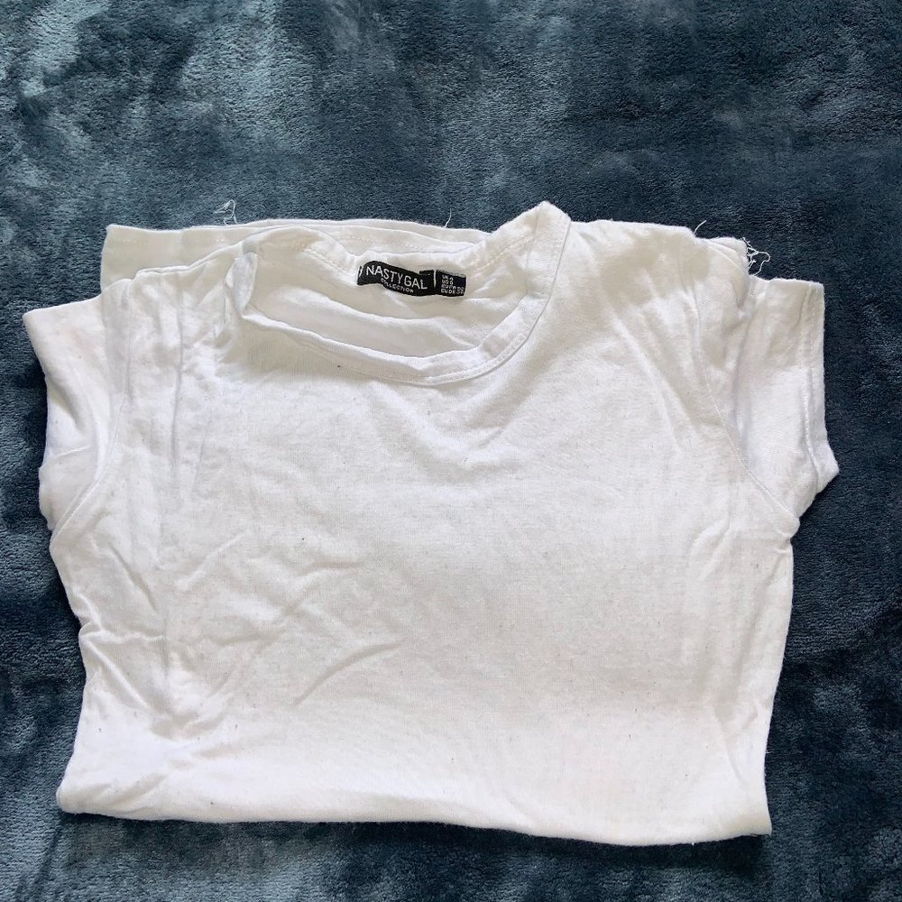 Nasty Gal White T-shirt
